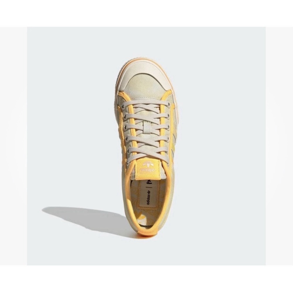 Adidas Women's Yellow Orange NIZZA PLATFORM Fashion Sneakers Sz 6 GX4607